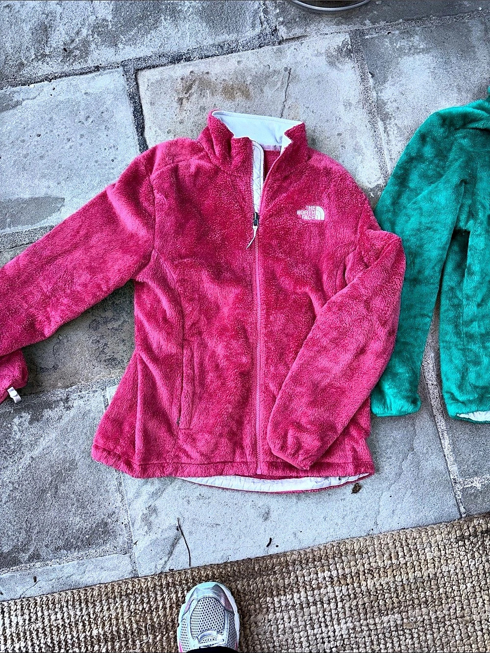 The North Face Fleece Jackets Pink & Green L